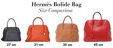 bolide hermes size|hermes bag size chart.